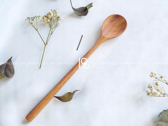 Wooden Spoon Rice Scoop Coffee Stirring Mixing Soup Spoons Natural