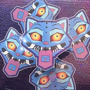 Derpy K Pop Demon Tiger Sticker Water Resistant
