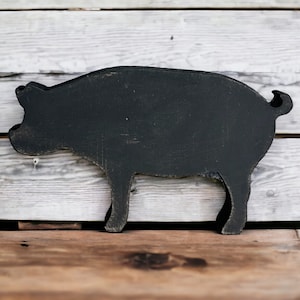 Rustic/Primitive Wood Pig Shelf Sitter - Tiered Tray Décor - DIY Pig