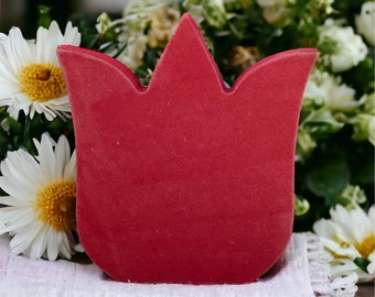 Rustic Wood Tulip- spring decor, tiered tray decor