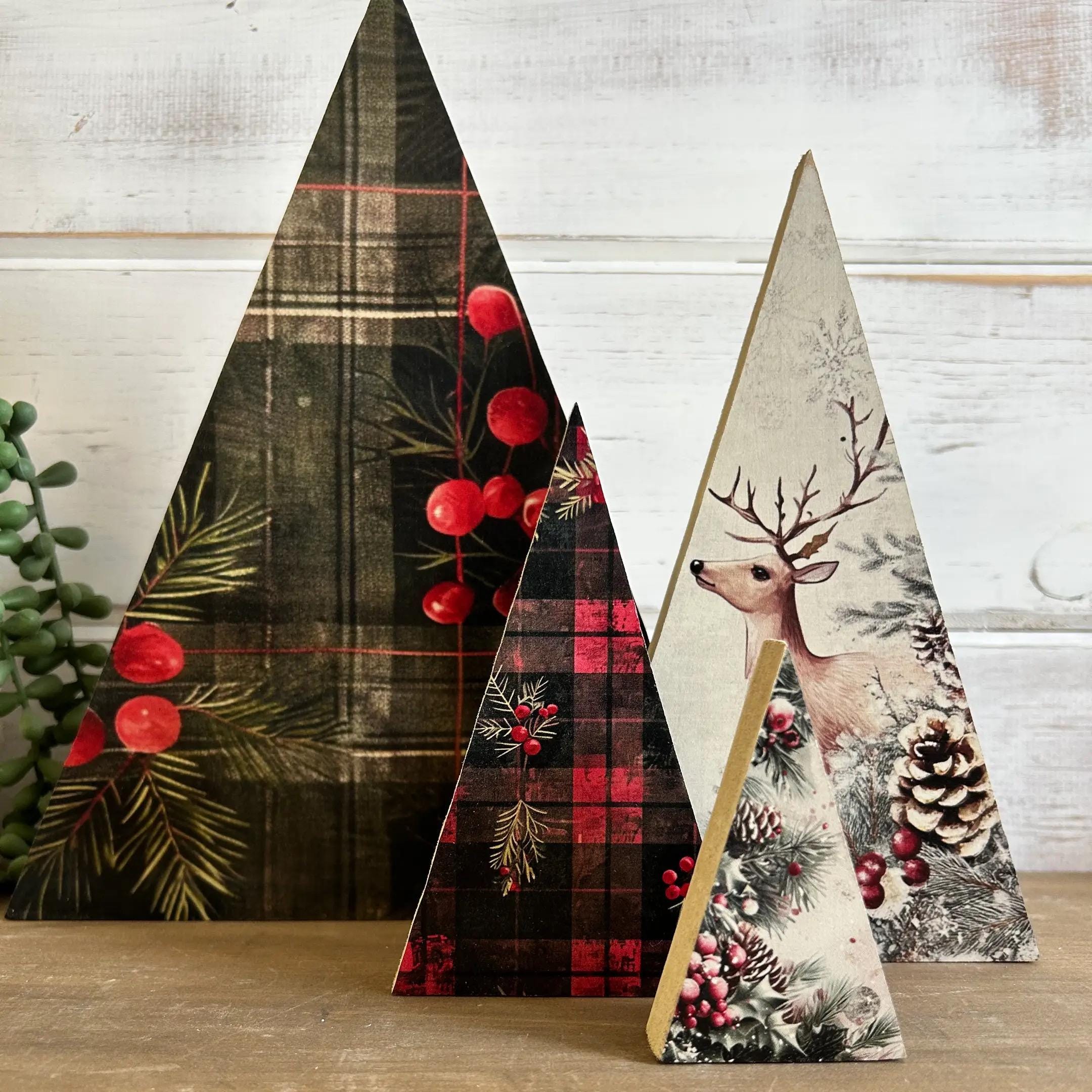 out           トライアングルXmasツリー✩⡱ Triangle Christmas Tree - Etsy