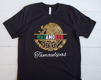 Mexican T-Shirt Personalize with your City and State, Mexican Shirt with Eagle and Snake, Camisa Mexicana con aguila personalizada