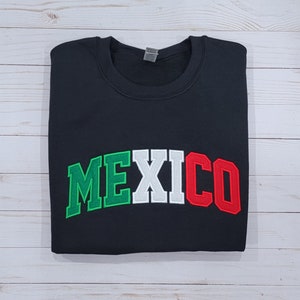 Mexico Embroidery Sweatshirt, Mexico Sueter Bordado, Mexican Embroidery Sweater