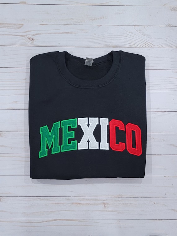 Mexico Embroidery Sweatshirt, Mexico Sueter Bordado, Mexican Embroidery Sweater