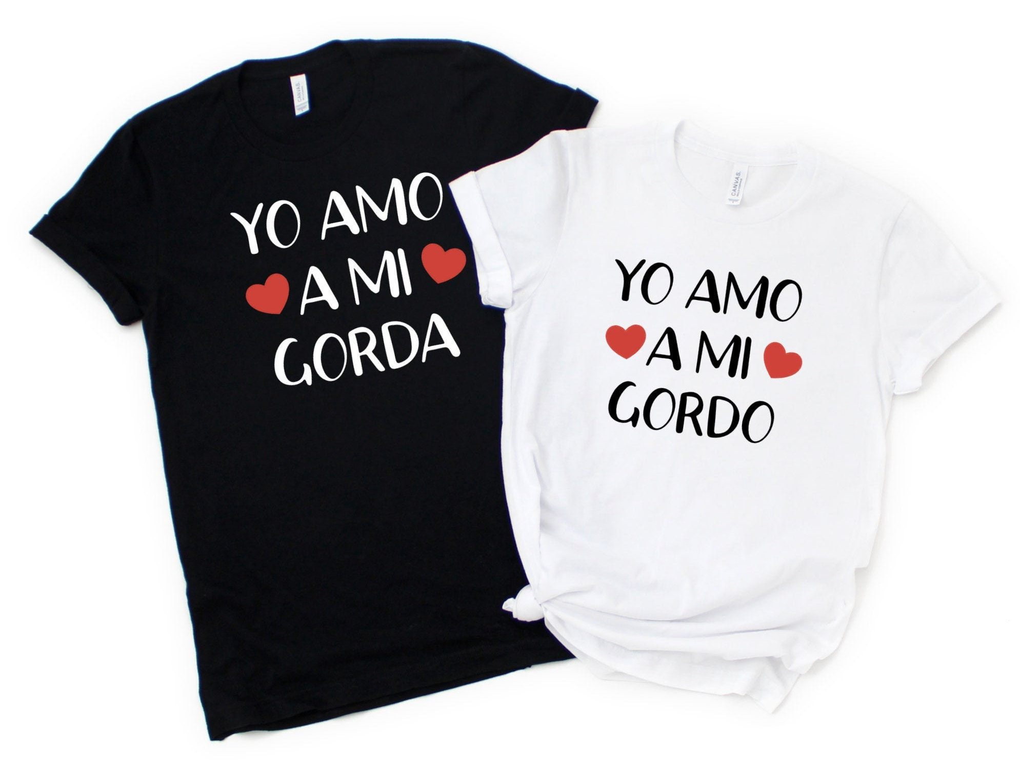 Valentine Yo Amo a Mi Gordo Gorda T-shirt Yo Amo a Mi Gordo