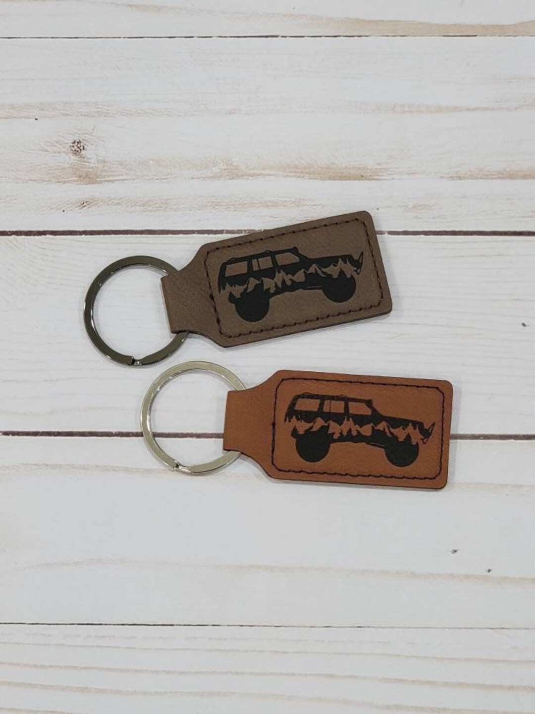 Cherokee Laser Leatherette Rectangle Keychain, Cherokee Keychain ...