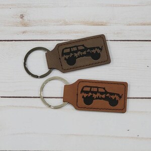Cherokee Laser Leatherette Rectangle Keychain, Cherokee Keychain, Cherokee Gift Ideas