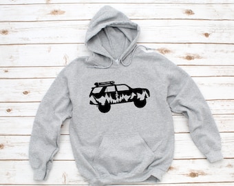 4Runner Sweatshirts, Overlanding Runner Hoodie, 5th Generation Sweatshirts