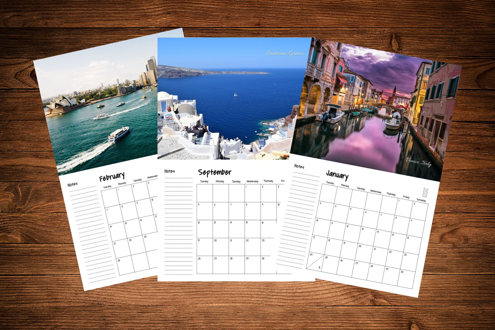 2021 Digital Travel Inspiration Calendar PDF Calendar Full Etsy