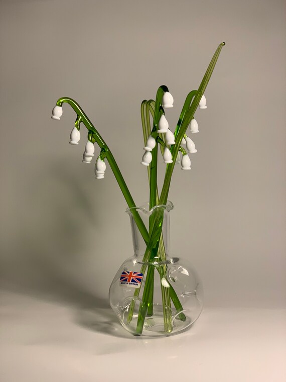Hand Made Glass Lily of the Valley Flowers Etsy UK