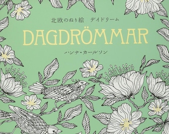 Hanna Karlzon DAGDROMMAR Daydream - Libro para colorear japonés, libro de manualidades, ilustración