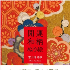 Misa Fujikawa Good Luck Japanese Pattern Coloring Book - Japońska ilustracja do kolorowanki