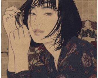 Yasunari Ikenaga Works: The Melancholy of the Hundred Girls - Japanese Art Book illustration