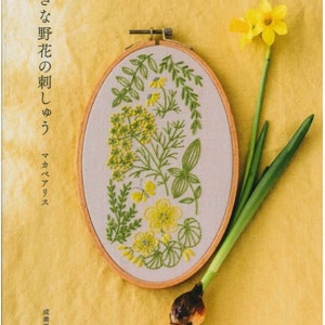 Alice Makabe Bordado de Pequenas Flores Silvestres - Livro de Artesanato Japonês