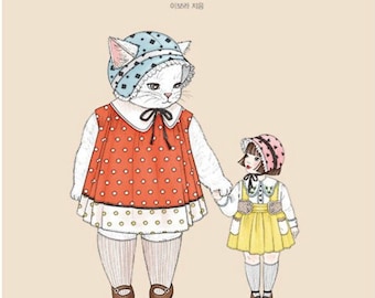 Love Re Cat Vol 2 Cats and Me -  Illustrations Coloring Book - Korean Coloring Book