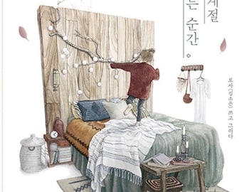 Every Seasons Every Moments par Rosa - Livre de coloriage d’illustrations - Livre de coloriage coréen