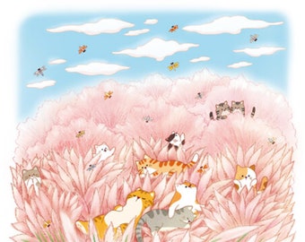 Cat's autumn picnic coloring book   - Korean Coloring Book