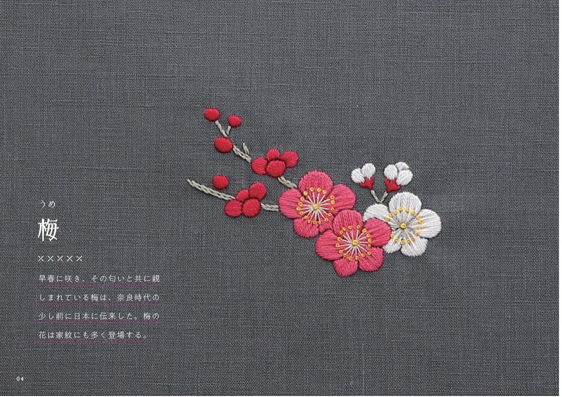 Japanese Patterns Embroidery Mini Book ONDORIBOOKS Etsy
