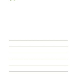 May include: A blank message card with a green leaf design in the top left corner. The card has lined paper for writing a message. The text at the bottom of the card reads "I'm so happy! Why am I crying?" in English and Japanese.