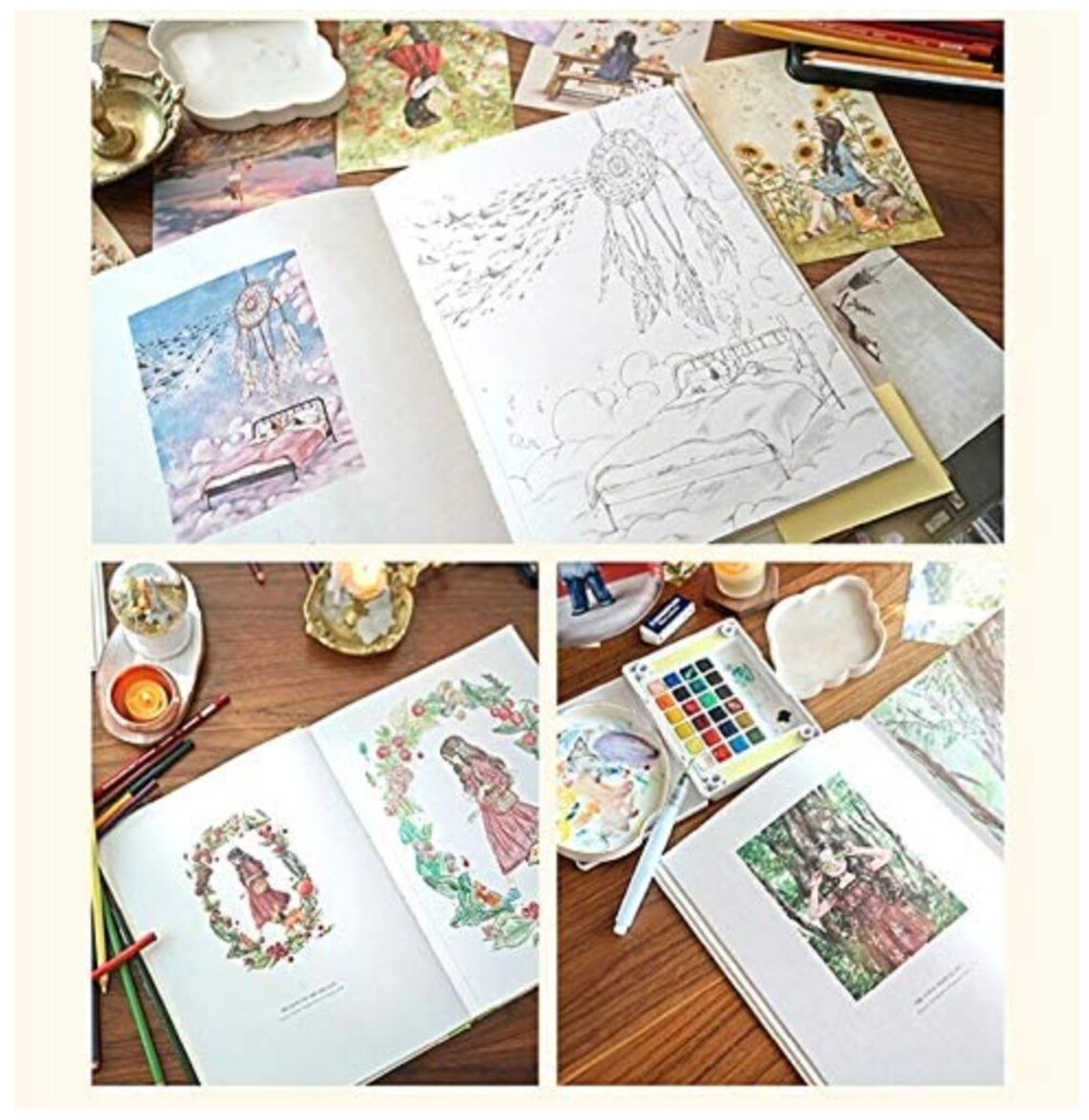 Aeppol Forest Girl's Coloring Book Vol.2 Premium Edition Etsy