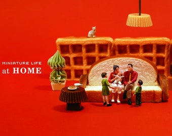 NIEUW ! Tatsuya Tanaka Miniatuur Life at HOME softcover - Japanse kunstboekillustratie