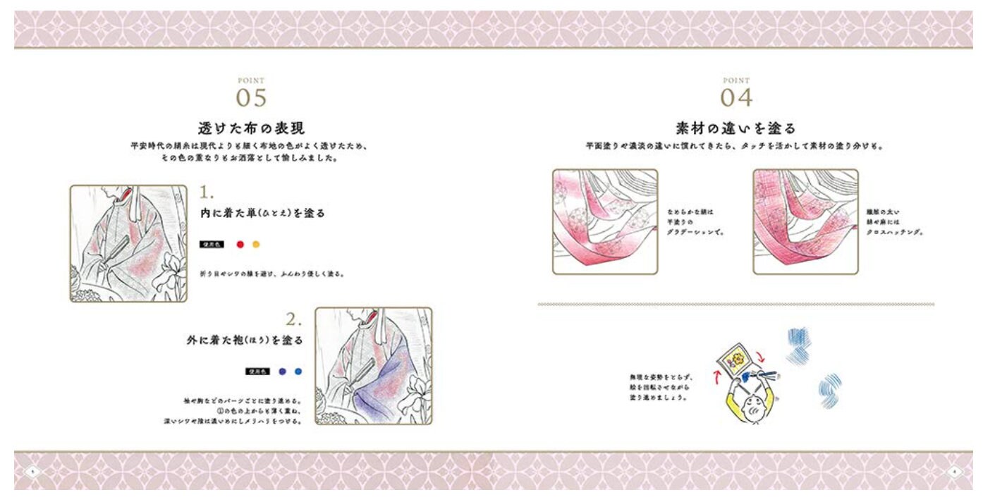 Adult Culture Coloring Book & Trace Drawing Makuranososhi Japanese