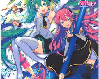 Hatsune Miku Coloring Book Events Collection  - Japanese craft book illustration