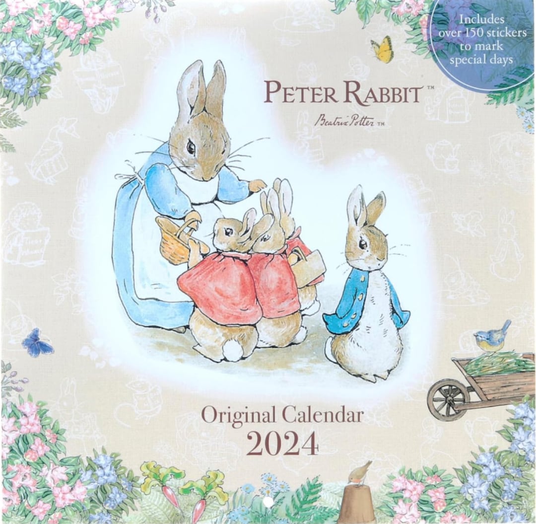 Calendar 2024 Peter Rabbit Wall Hanging Etsy