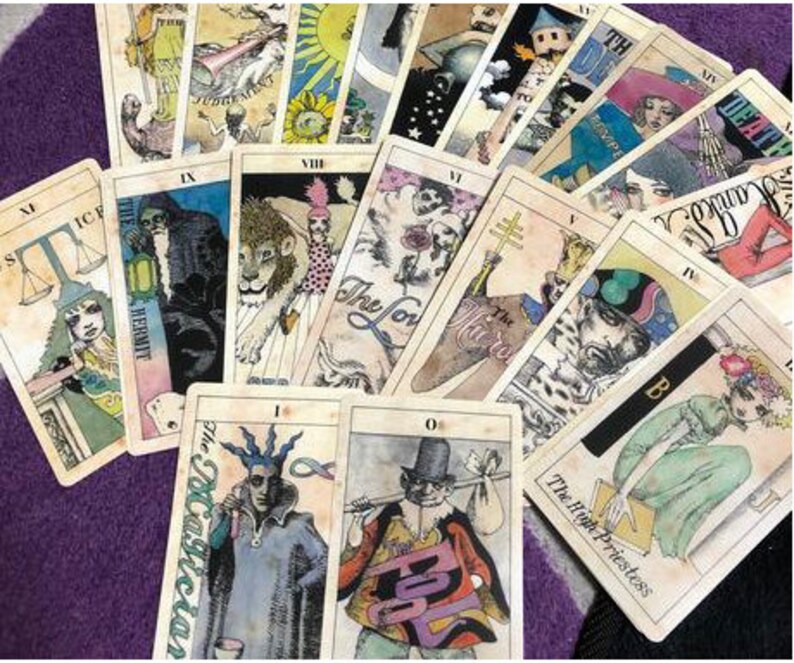 Uno Akira Illustration Spiritual Tarot Card Deck and Book 22 Etsy