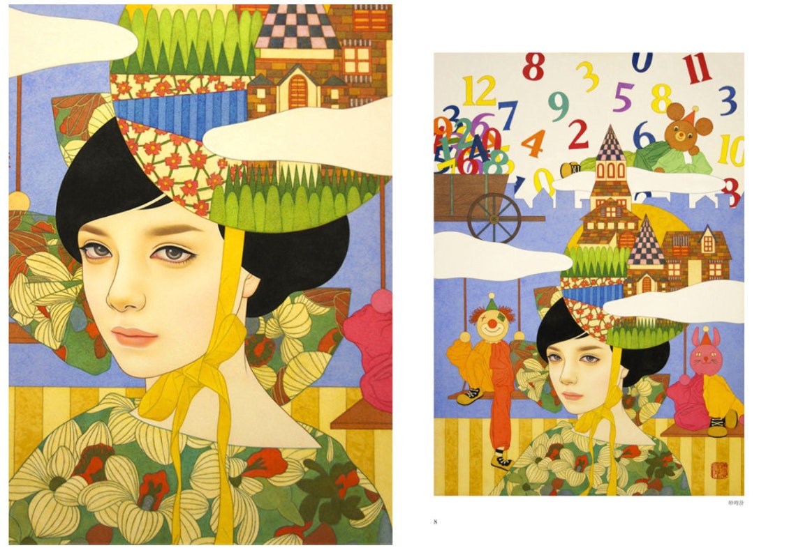 Arisa Nakahara Art Book so to Speak Flowers Japanese Art Etsy