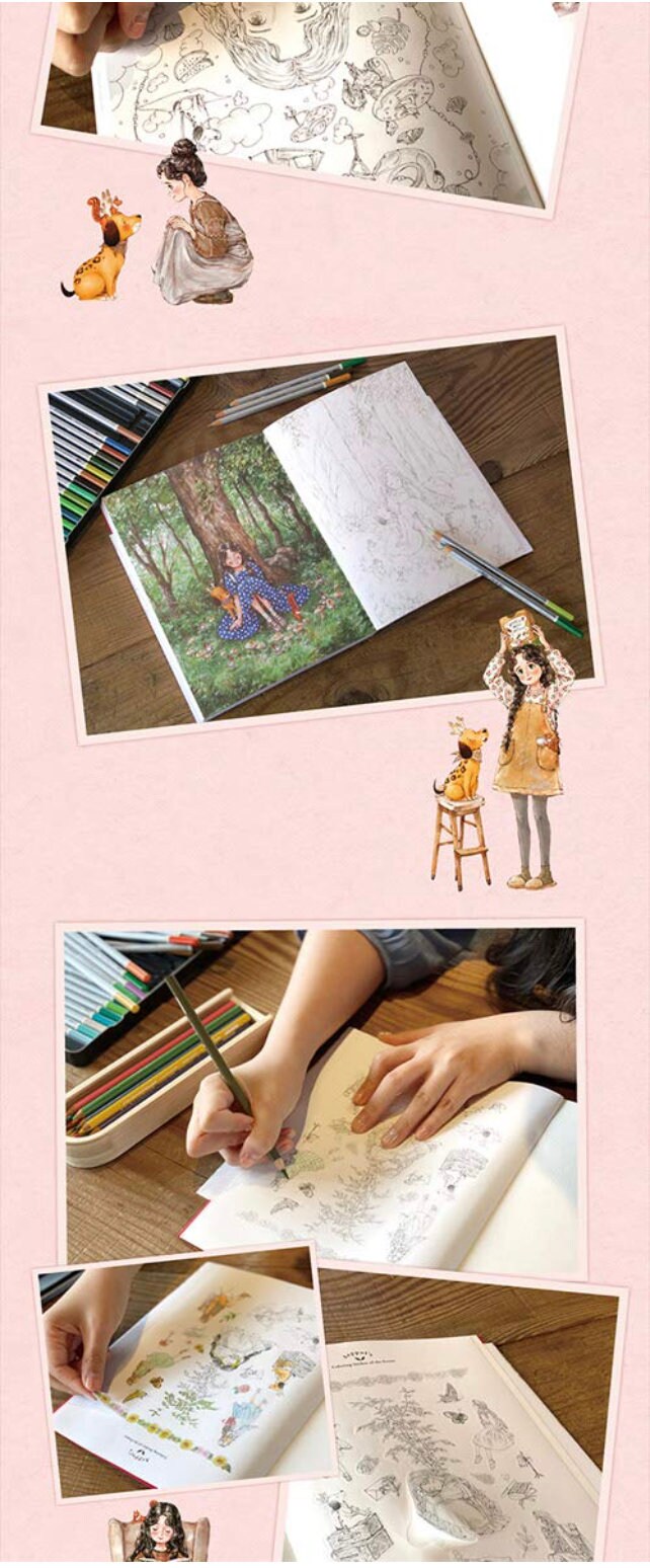 Aeppol Coloring Book Moments Wholly for Yourself Forest-time - Etsy