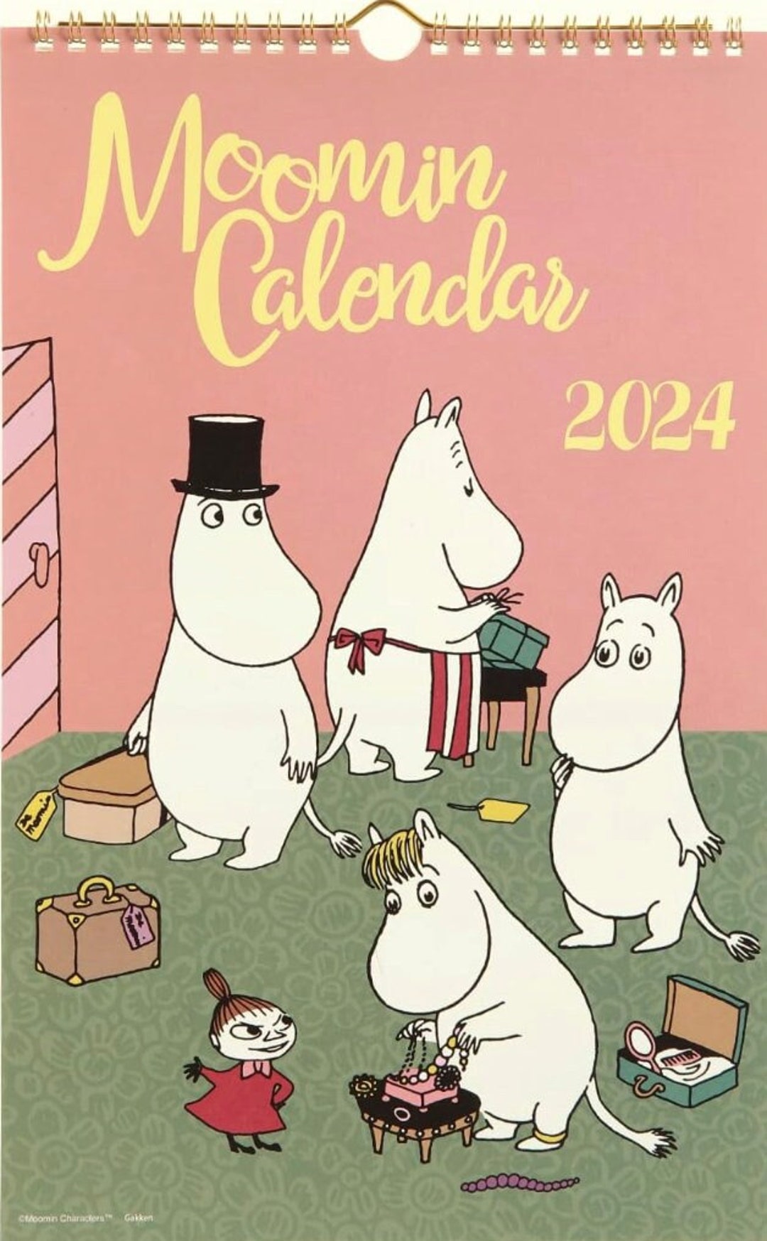 Stayful Moomin 2024 Calendar Wall Hanging Etsy