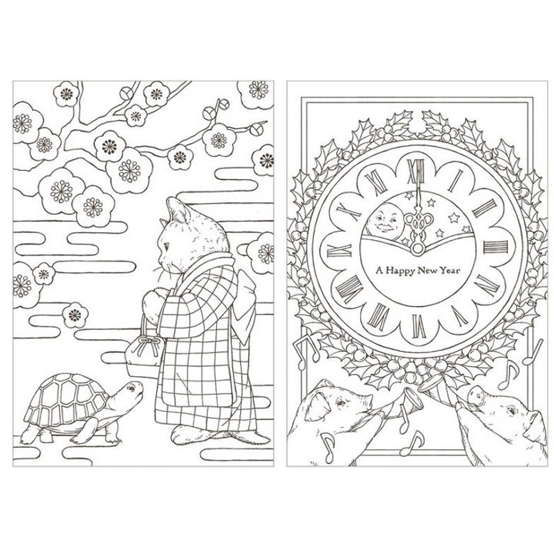 Download Symphony of Cute Animals Japanese Coloring Book by Kanoko ...