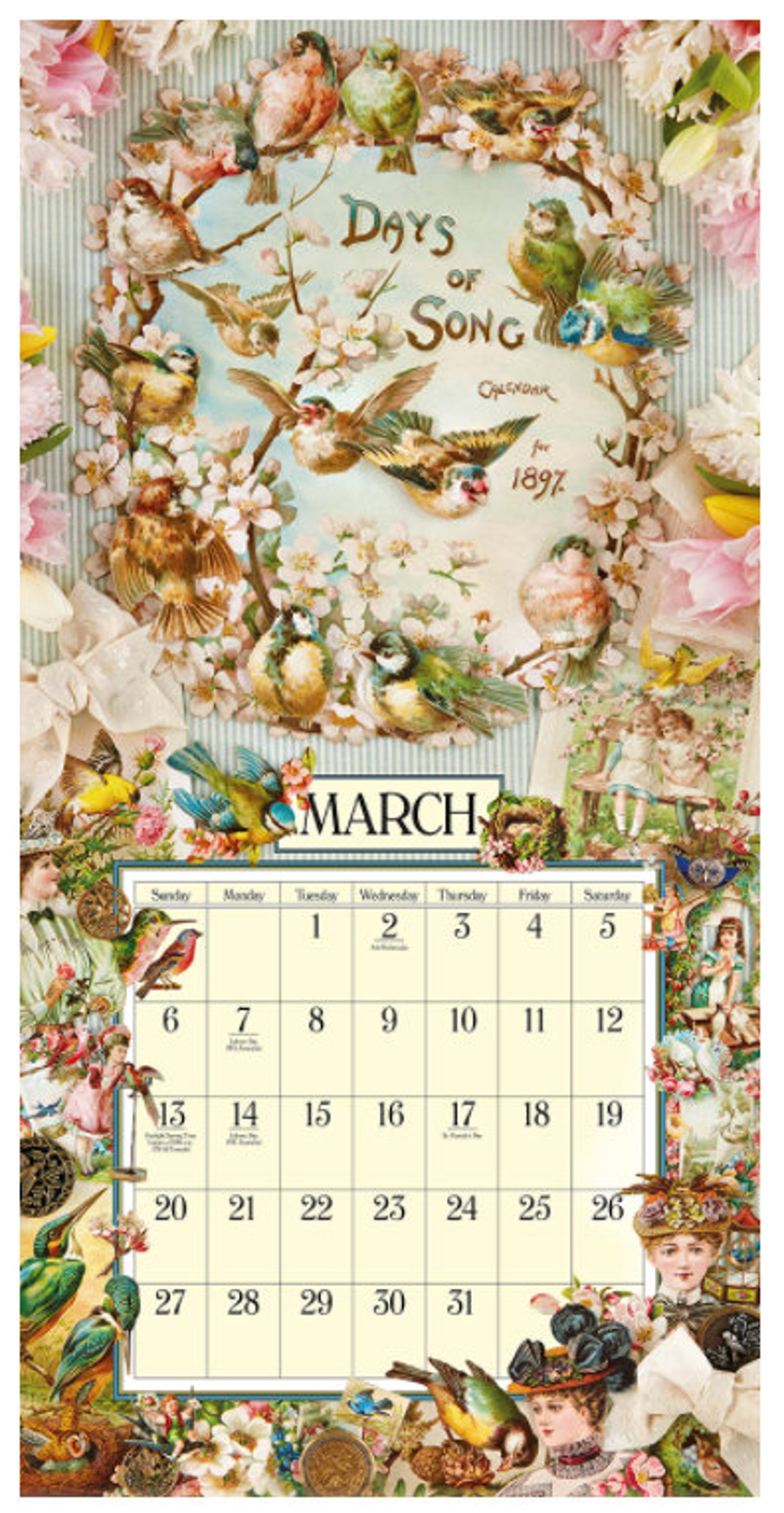 Cynthia Harts Victoriana Calendar 2022 Wall Hanging Etsy