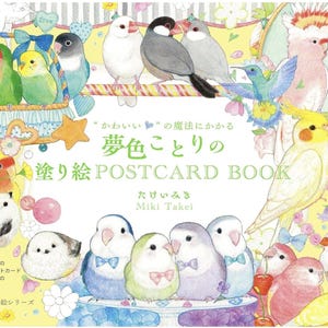 Miki Takei Kawaii Dream Color Kleine Vögel POSTKARTENBUCH - Japanische Niedliche Malbuch Illustration