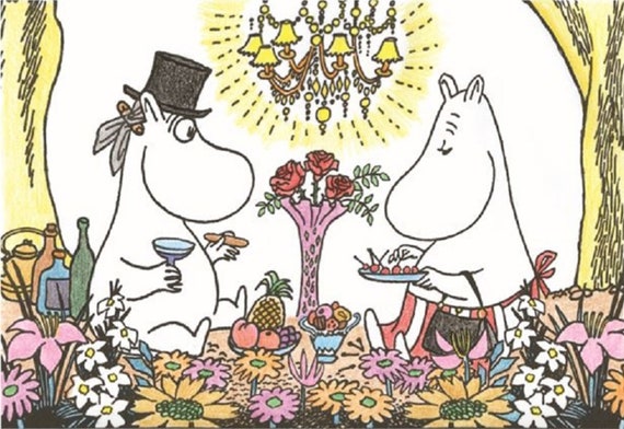 ムーミンMOOMIN花瓶 風景画 デザイン 白 ムーミンMOOMIN花瓶 風景画 デザイン 白