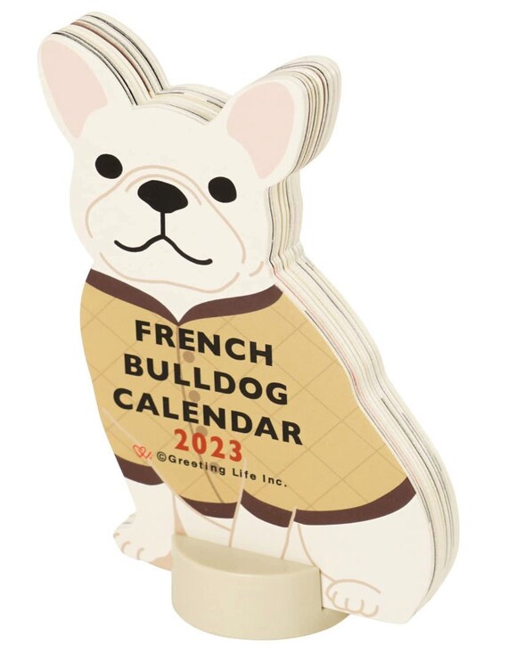 2023 Calendar Animal Die-cut Calendar Desktop French Bulldog - Etsy 2023 Calendar Animal Die-cut Calendar Desktop French Bulldog - Etsy