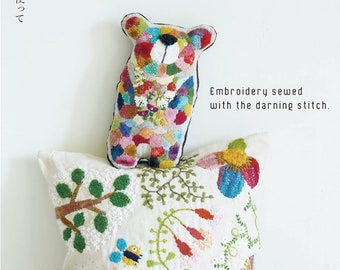 Tomomi Mimura Embroidery sewed with the darning stitch   - Japanese Embroidery Craft Book