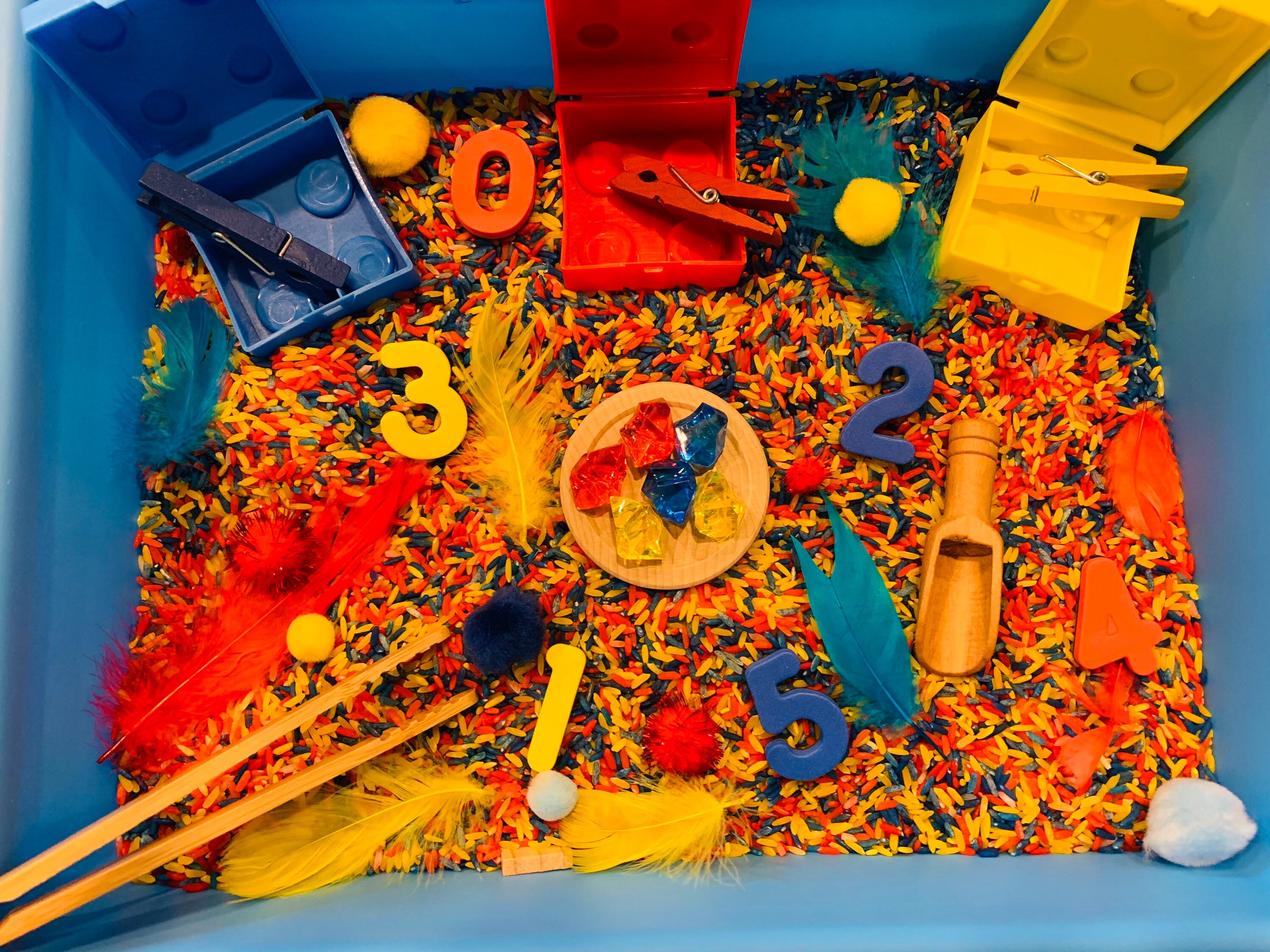 Numbers Sensory Bin Numbers Sensory Kit Sorting sensory Kit Etsy