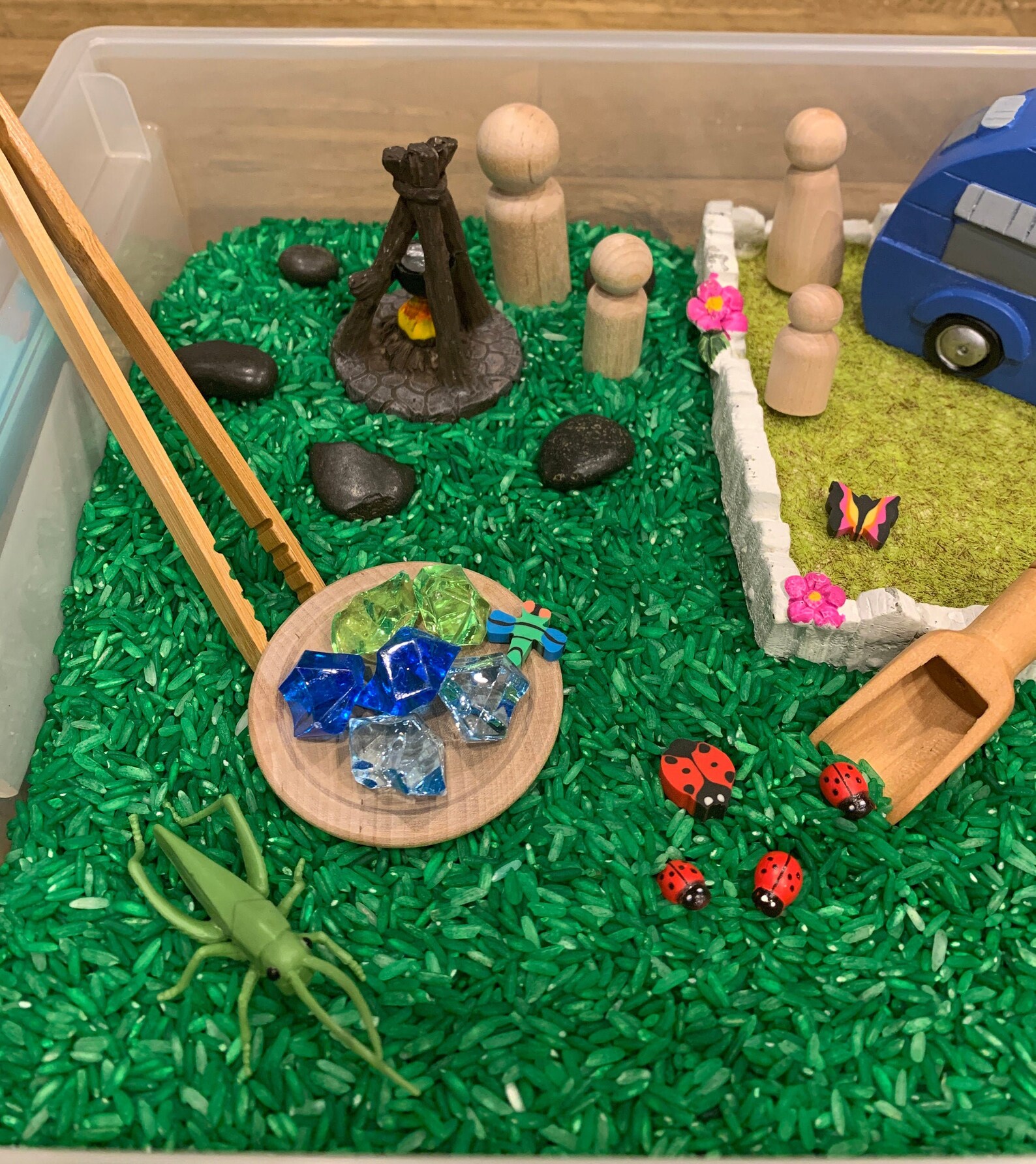 Camping Sensory Bin Sensory Bin Sensory Kit Nature Sensory Etsy