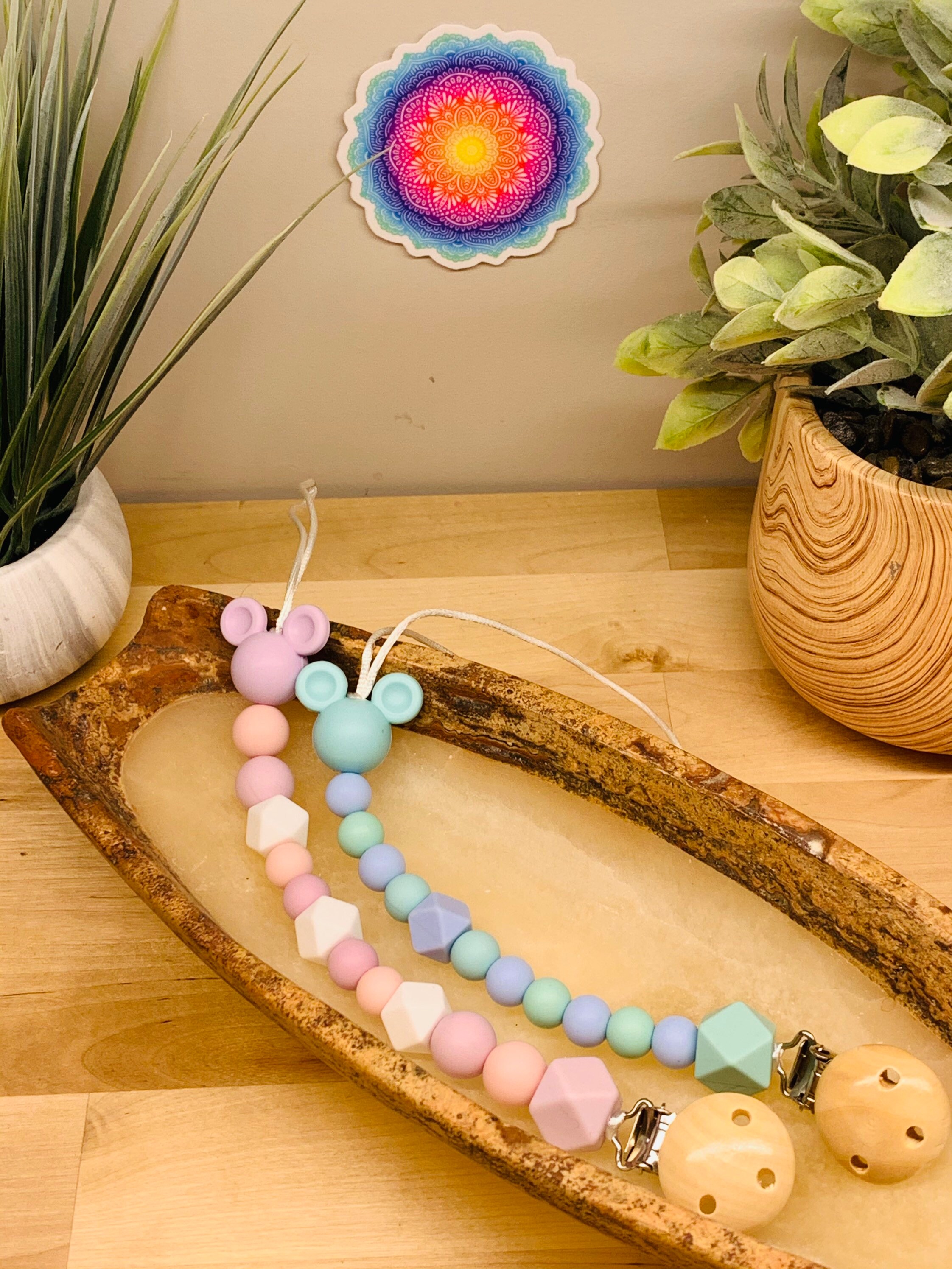 Pacifier Clip Mouse Pacifier Clip Disney lover Pacifier Etsy