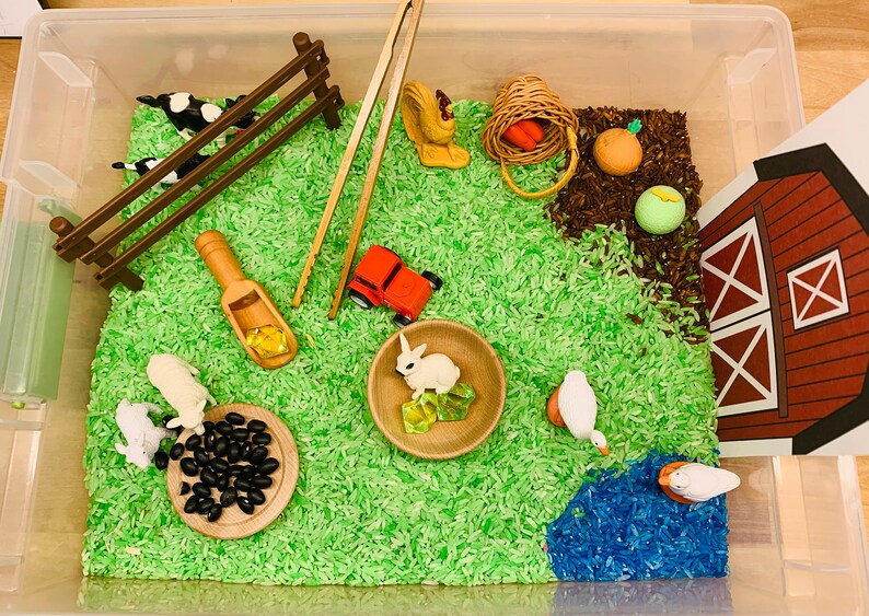 Farm Sensory Kit Cow Farm Sensory Kit Farm Sensory Bin 