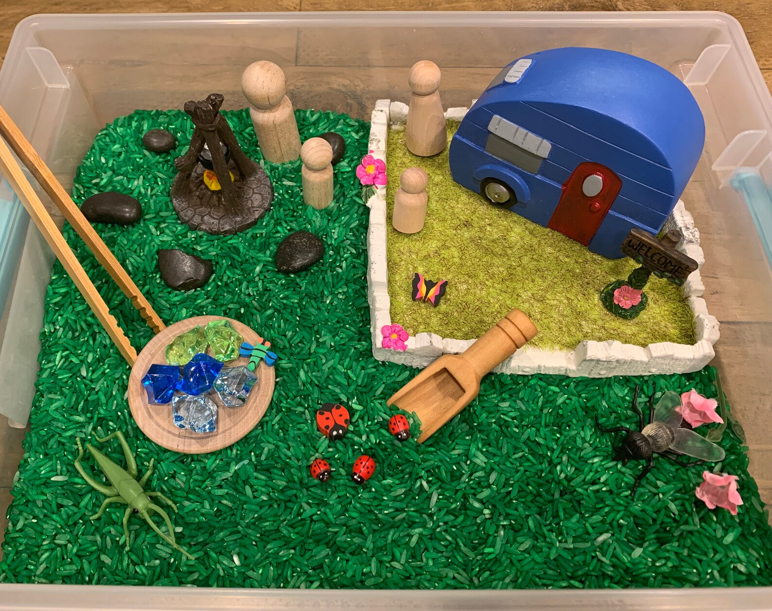 Camping Sensory Bin Sensory Bin Sensory Kit Nature Sensory Etsy