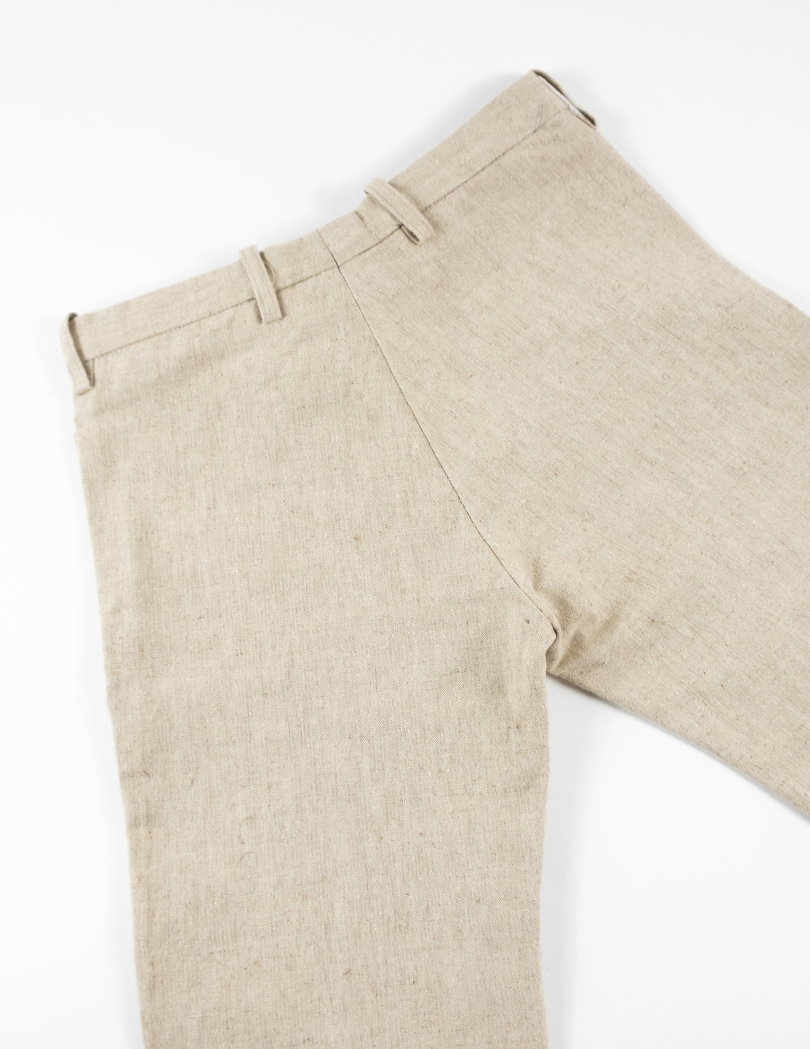 Beige Linen Flare / Bootcut Pants 1970's 1980's Etsy UK