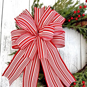Christmas Wreath Bow, Buffalo Check Bow, Leopard Bow, Holiday Bow, Front Door Wreath, Winter Bow, Holiday Bow, Lantern Bow, Wreath Bow, Red