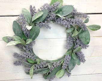 Lavender wreath, Mini Lavender wreath, Farmhouse Mini Wreath, Small Lavender wreath, Lavender Decoration, Spring Wreath, Indoor Wreath,