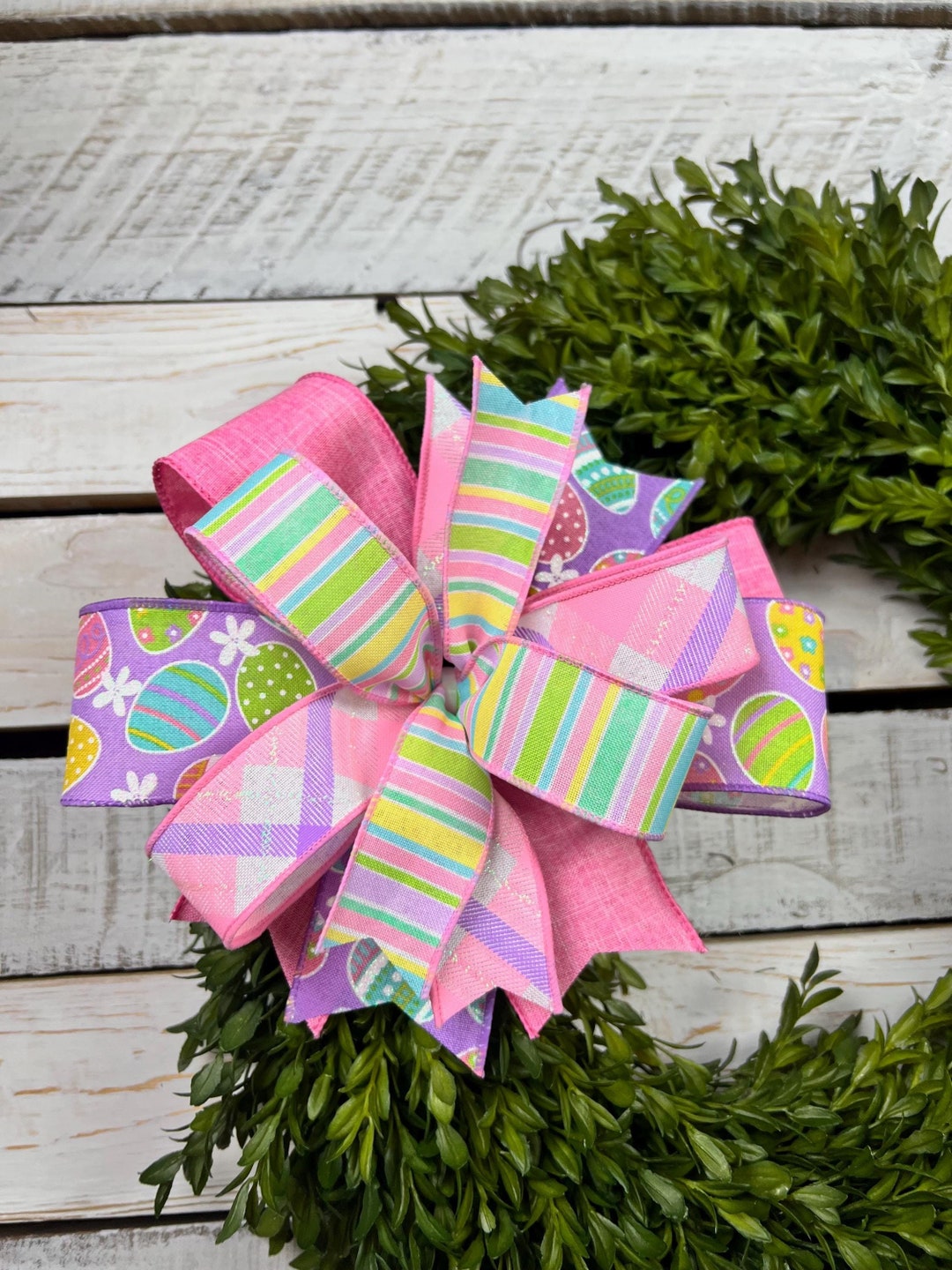 Easter Lantern Bow, Easter Egg Bow, Spring Bow, Easter Wreath Bow ...
