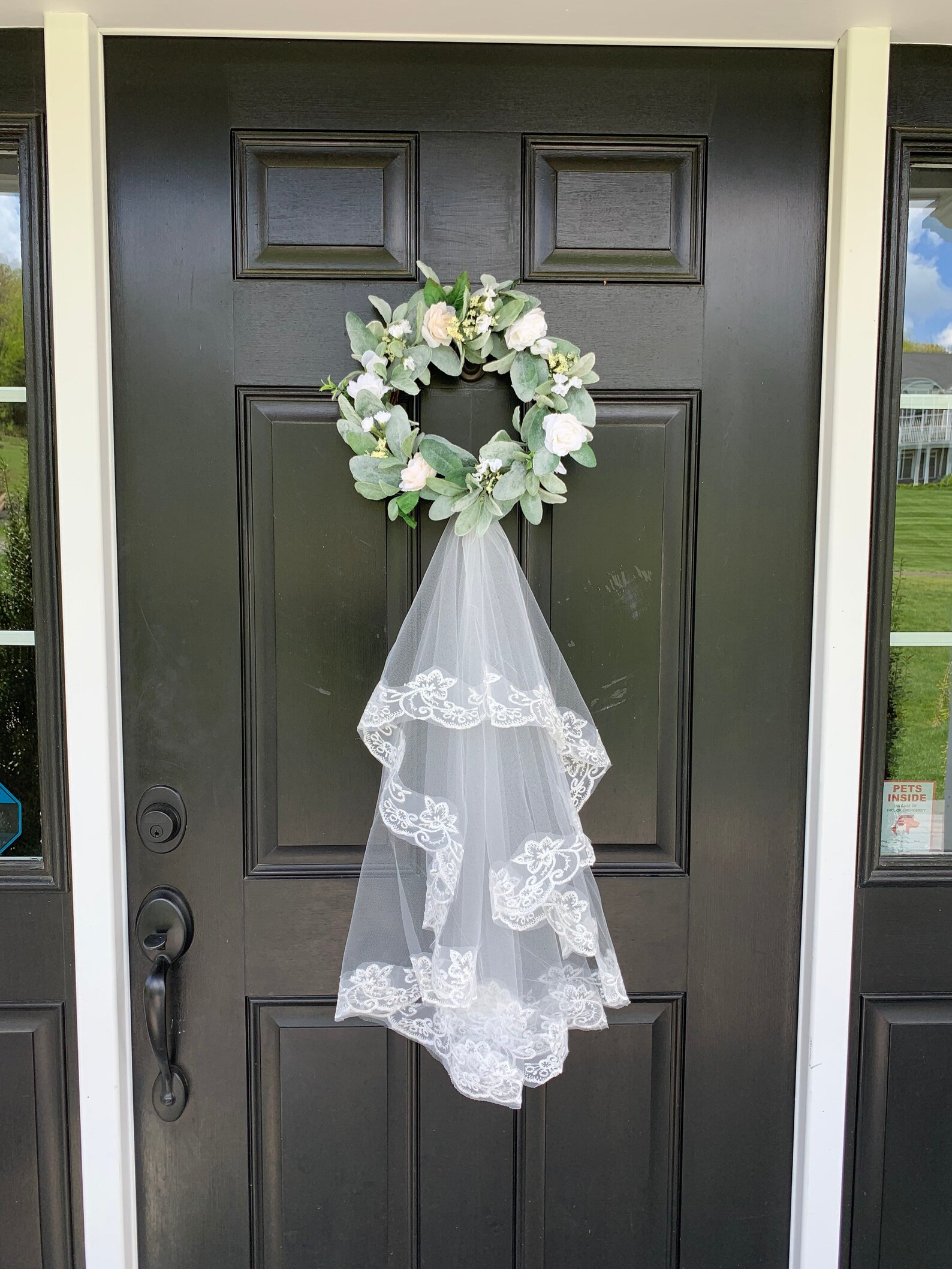 Bridal Shower Wreath Wedding Wreath Bridal Door Decoration Etsy