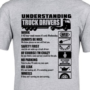 Truck Driver T-shirt, HGV driver T-shirt, Understanding Truck Drivers T-shirt, Trucker Gifts, Truck Driver Gifts