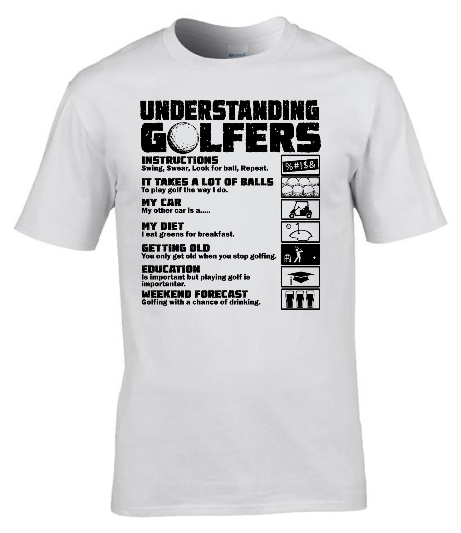 Understanding Golfers Tshirt Etsy UK
